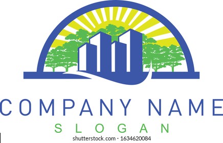 real estate logo on white background