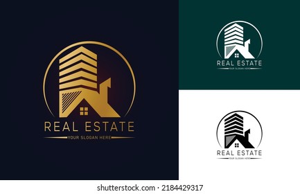 Real estate logo. Realtor logo. property logo design vector template
Real estate logo design with full branding business card, stumps, email signature, and social media kit
