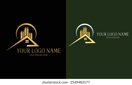 Real estate logo. Realtor logo. property logo design vector template Real estate logo design art