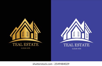 Real estate logo realtor logo property logo design vector template