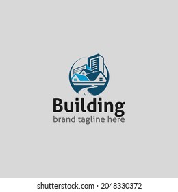 Logo de Real Estate con Road