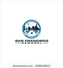 The real estate logo says San Francisco in blue and black