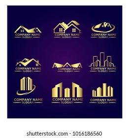 Real Estate Logo Set / Abstract Buildings Logo Set