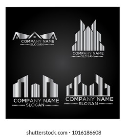 Real Estate Logo Set / Abstract Buildings Logo Set