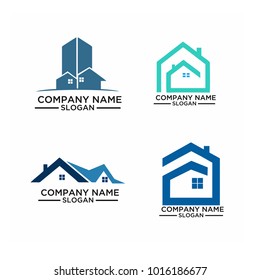 Real Estate Logo Set / Abstract Buildings Logo Set