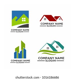Real Estate Logo Set / Abstract Buildings Logo Set
