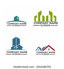 Real Estate Logo Set / Abstract Buildings Logo Set