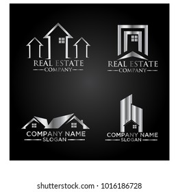 Real Estate Logo Set / Abstract Buildings Logo Set