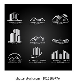 Real Estate Logo Set / Abstract Buildings Logo Set