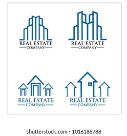 Real Estate Logo Set / Abstract Buildings Logo Set
