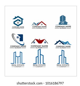 Real Estate Logo Set / Abstract Buildings Logo Set