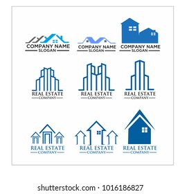Real Estate Logo Set / Abstract Buildings Logo Set