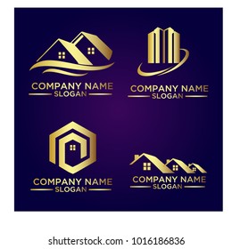 Real Estate Logo Set / Abstract Buildings Logo Set