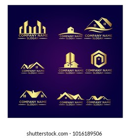 Real Estate Logo Set / Abstract Buildings Logo Set