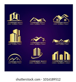 Real Estate Logo Set / Abstract Buildings Logo Set