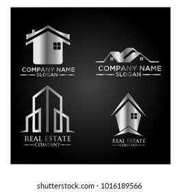 Real Estate Logo Set / Abstract Buildings Logo Set