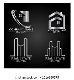 Real Estate Logo Set / Abstract Buildings Logo Set