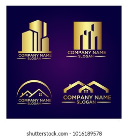 Real Estate Logo Set / Abstract Buildings Logo Set