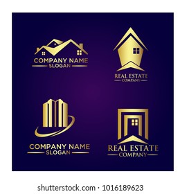 Real Estate Logo Set / Abstract Buildings Logo Set