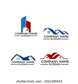 Real Estate Logo Set / Abstract Buildings Logo Set