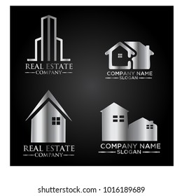 Real Estate Logo Set / Abstract Buildings Logo Set
