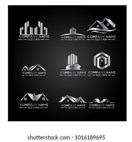 Real Estate Logo Set / Abstract Buildings Logo Set