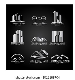 Real Estate Logo Set / Abstract Buildings Logo Set