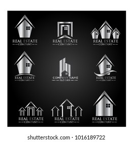 Real Estate Logo Set / Abstract Buildings Logo Set