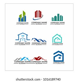 Real Estate Logo Set / Abstract Buildings Logo Set