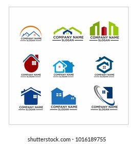 Real Estate Logo Set / Abstract Buildings Logo Set