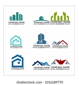 Real Estate Logo Set / Abstract Buildings Logo Set