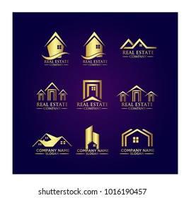 Real Estate Logo Set / Abstract Buildings Logo Set