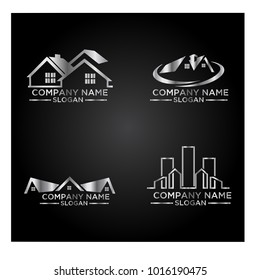 Real Estate Logo Set / Abstract Buildings Logo Set