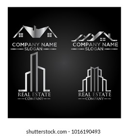 Real Estate Logo Set / Abstract Buildings Logo Set