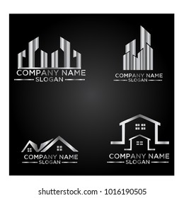 Real Estate Logo Set / Abstract Buildings Logo Set