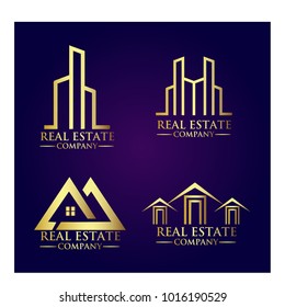 Real Estate Logo Set / Abstract Buildings Logo Set