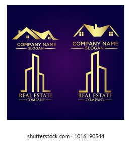 Real Estate Logo Set / Abstract Buildings Logo Set