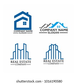 Real Estate Logo Set / Abstract Buildings Logo Set