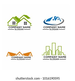 Real Estate Logo Set / Abstract Buildings Logo Set