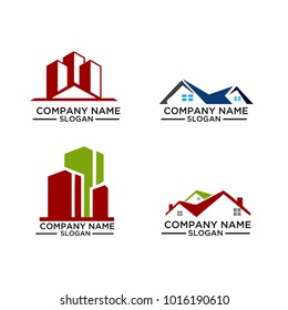 Real Estate Logo Set / Abstract Buildings Logo Set