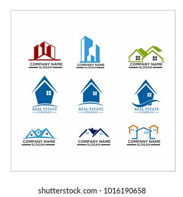 Real Estate Logo Set / Abstract Buildings Logo Set