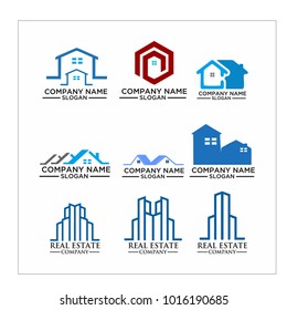 Real Estate Logo Set / Abstract Buildings Logo Set