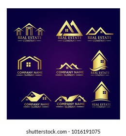 Real Estate Logo Set / Abstract Buildings Logo Set
