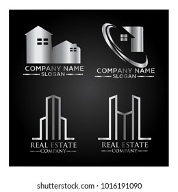Real Estate Logo Set / Abstract Buildings Logo Set