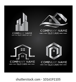 Real Estate Logo Set / Abstract Buildings Logo Set
