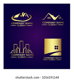 Real Estate Logo Set / Abstract Buildings Logo Set