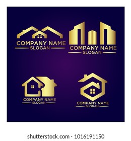 Real Estate Logo Set / Abstract Buildings Logo Set