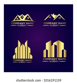 Real Estate Logo Set / Abstract Buildings Logo Set
