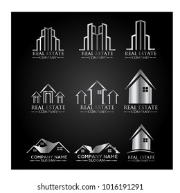 Real Estate Logo Set / Abstract Buildings Logo Set
