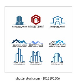 Real Estate Logo Set / Abstract Buildings Logo Set
